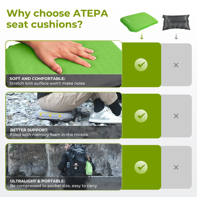 ATEPA BUBBLE 5.0 Trail Seat Inflatable Seat Cushion
