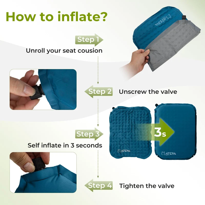 ATEPA BUBBLE 5.0 Trail Seat Inflatable Seat Cushion
