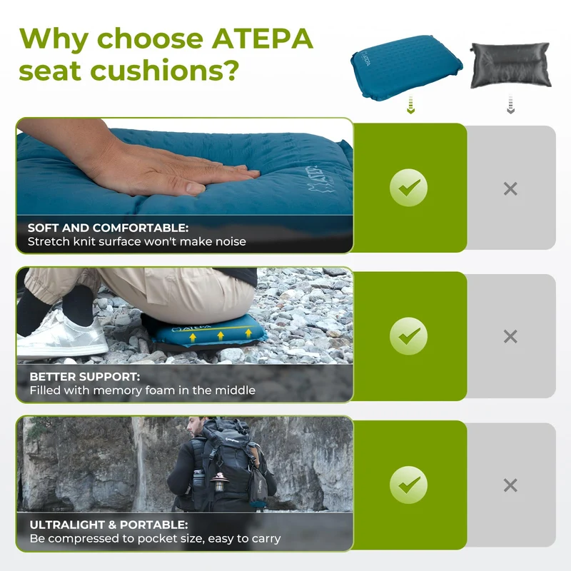 ATEPA BUBBLE 5.0 Trail Seat Inflatable Seat Cushion