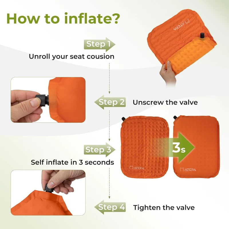 ATEPA BUBBLE 5.0 Trail Seat Inflatable Seat Cushion