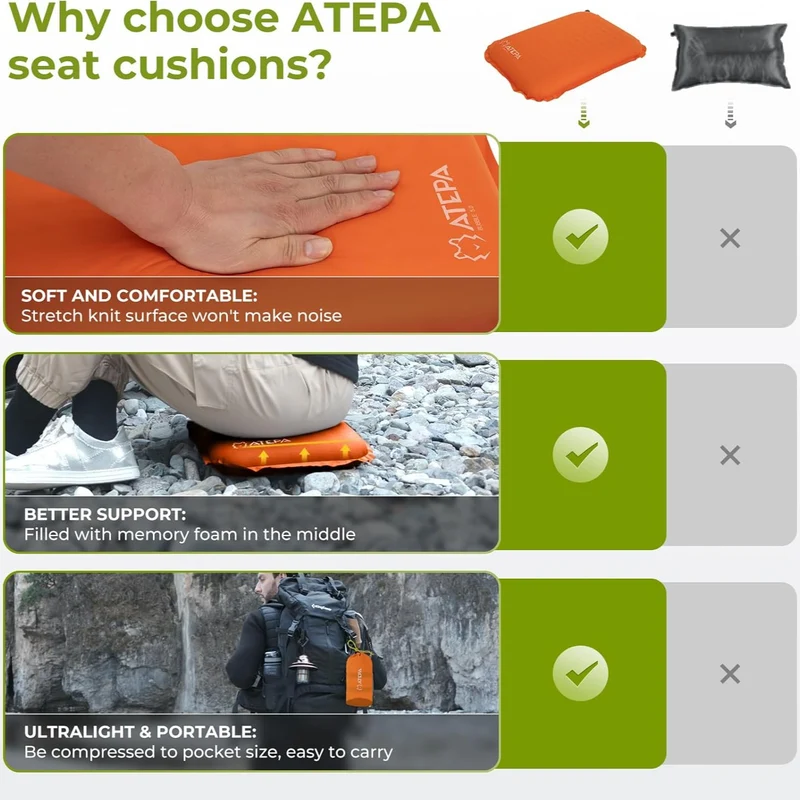 ATEPA BUBBLE 5.0 Trail Seat Inflatable Seat Cushion