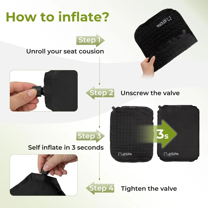 ATEPA BUBBLE 5.0 Trail Seat Inflatable Seat Cushion
