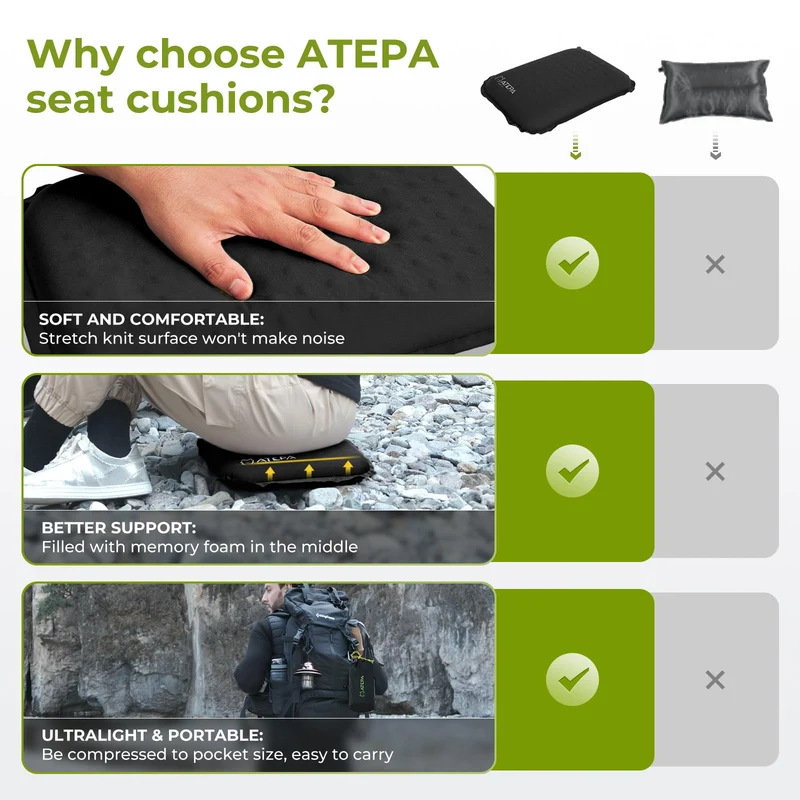 ATEPA BUBBLE 5.0 Trail Seat Inflatable Seat Cushion