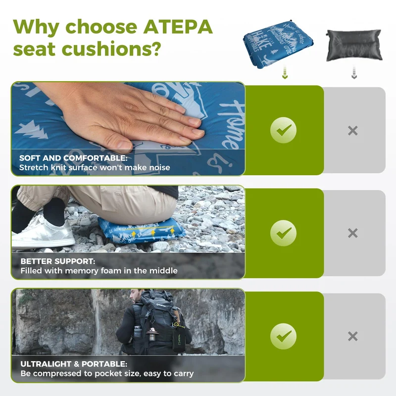 ATEPA BUBBLE 5.0 Trail Seat Inflatable Seat Cushion