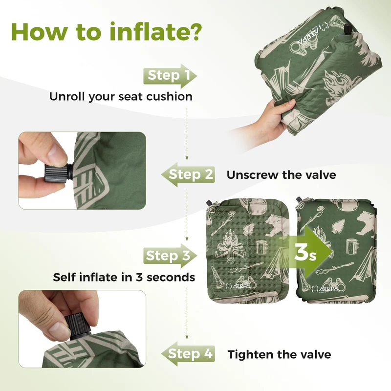 ATEPA BUBBLE 5.0 Trail Seat Inflatable Seat Cushion