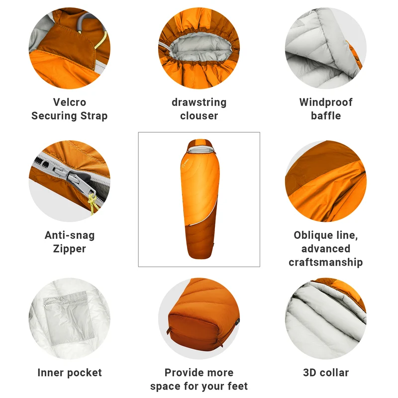 ATEPA DENALI 340L Down Sleeping Bag-Mummy