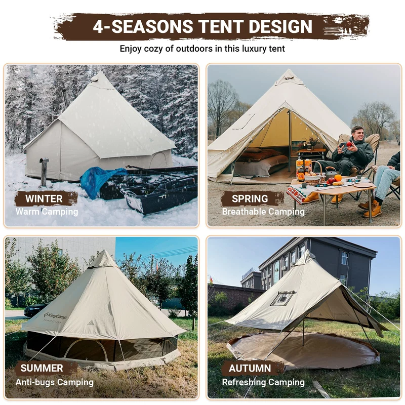 KingCamp KHAN C 400 Canvas Camping Tent