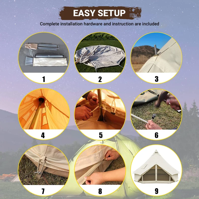 KingCamp KHAN C 400 Canvas Camping Tent