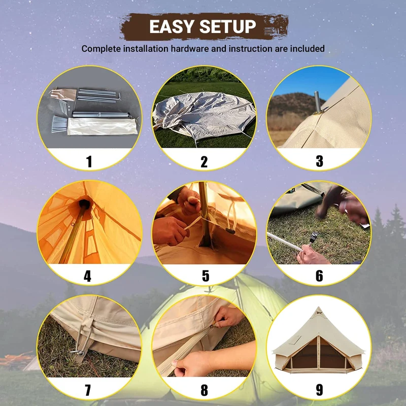 KingCamp KHAN C 400 Canvas Camping Tent