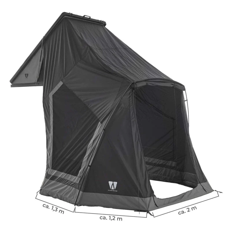 Vorzelt zu Vickywood Dachzelt CUMARU LIGHT 152 grau