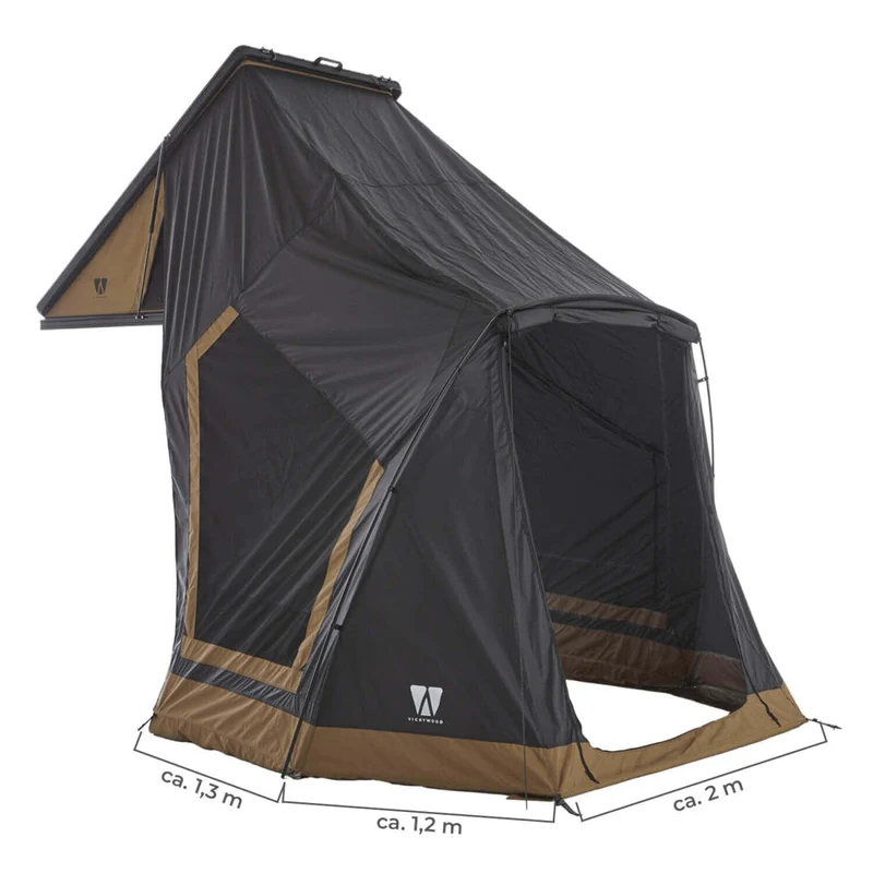 Vorzelt zu Vickywood Dachzelt CUMARU LIGHT 152 goldbraun
