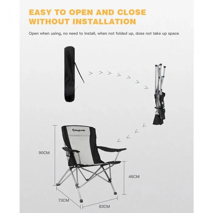 KingCamp Camping Folding Chair Camping Armchair