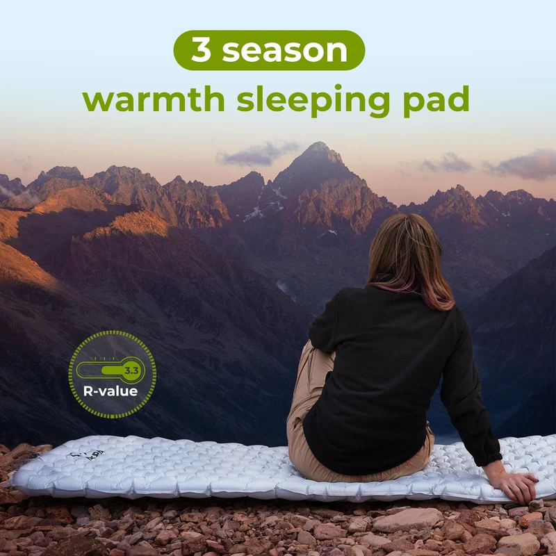 ATEPA HALOES 5.0 Air Pad Insulated Inflating Sleeping Pad R-Value 3