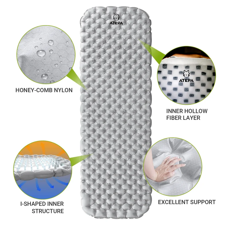 ATEPA HALOES 5.0 Air Pad Insulated Inflating Sleeping Pad R-Value 3