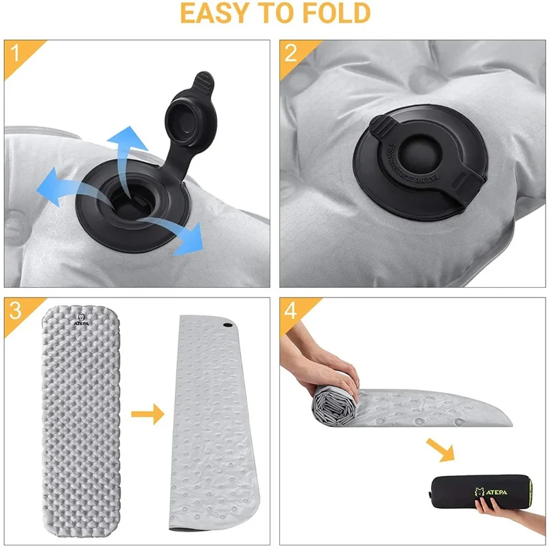 ATEPA HALOES 5.0 Air Pad Insulated Inflating Sleeping Pad R-Value 3