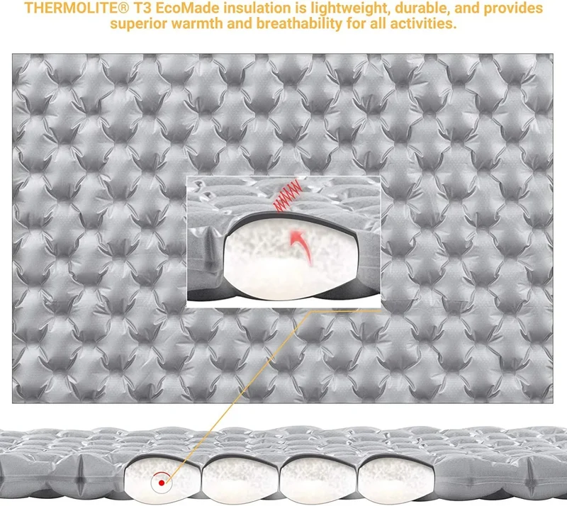 ATEPA HALOES 5.0 Air Pad Insulated Inflating Sleeping Pad R-Value 3