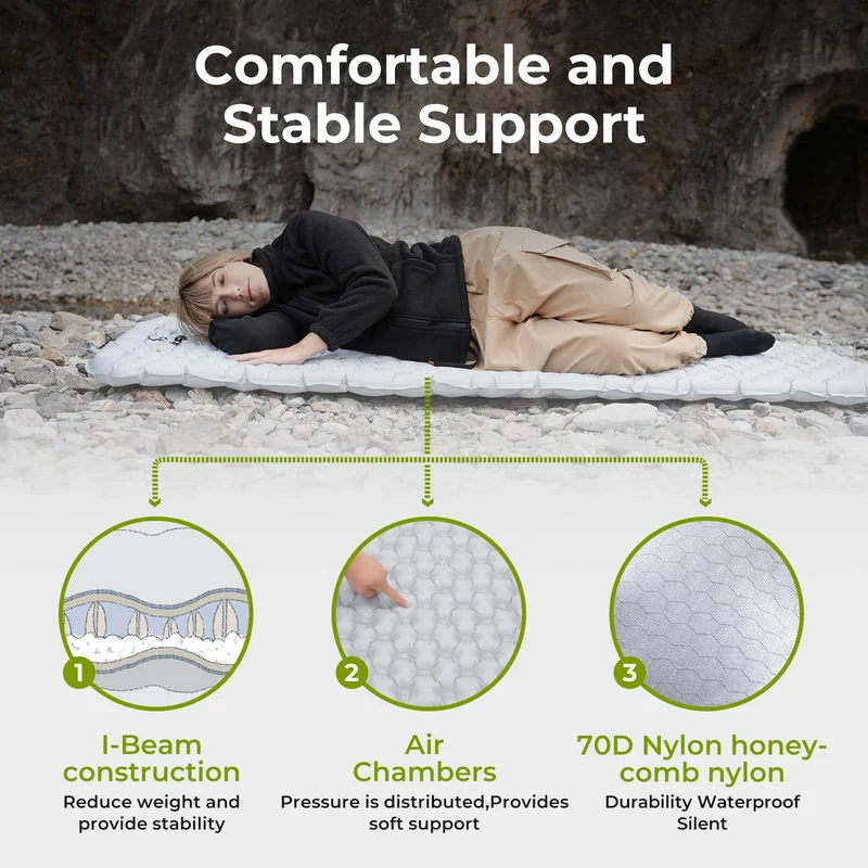ATEPA HALOES 5.0 Air Pad Insulated Inflating Sleeping Pad R-Value 3