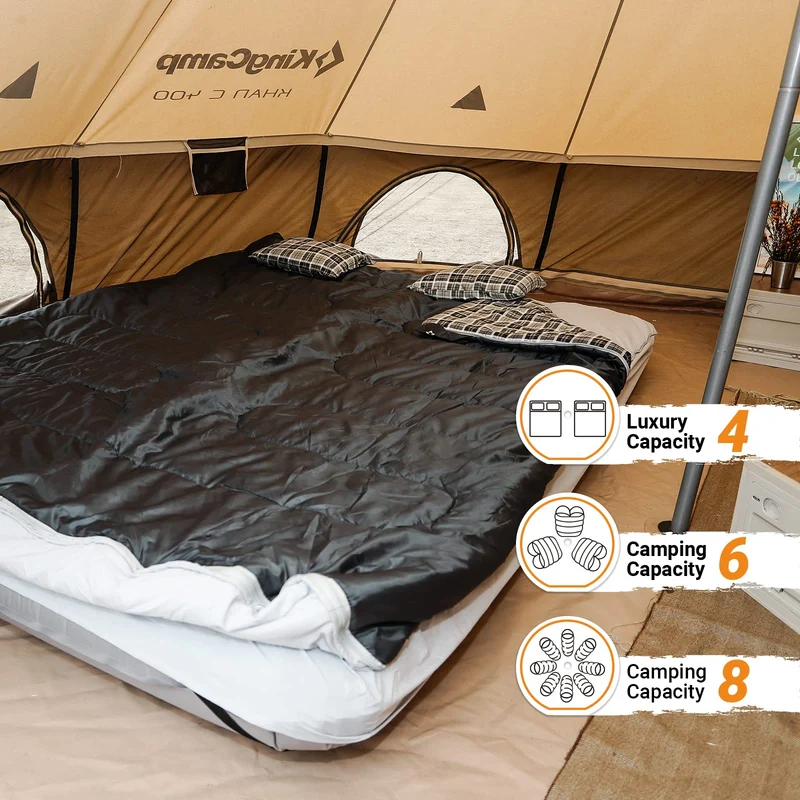 KingCamp KHAN C 500 Canvas Camping Bell Tent
