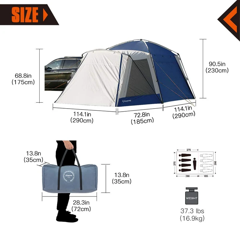 KingCamp MEIFI PLUS SUV Car Camping Tents