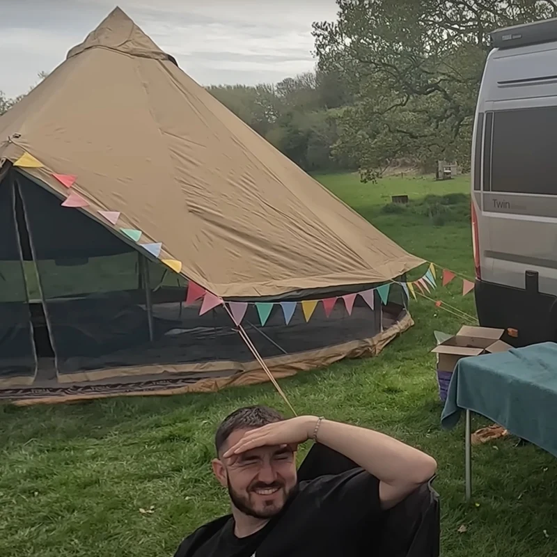 KingCamp KHAN 8-10 Person Camping Hot Tent