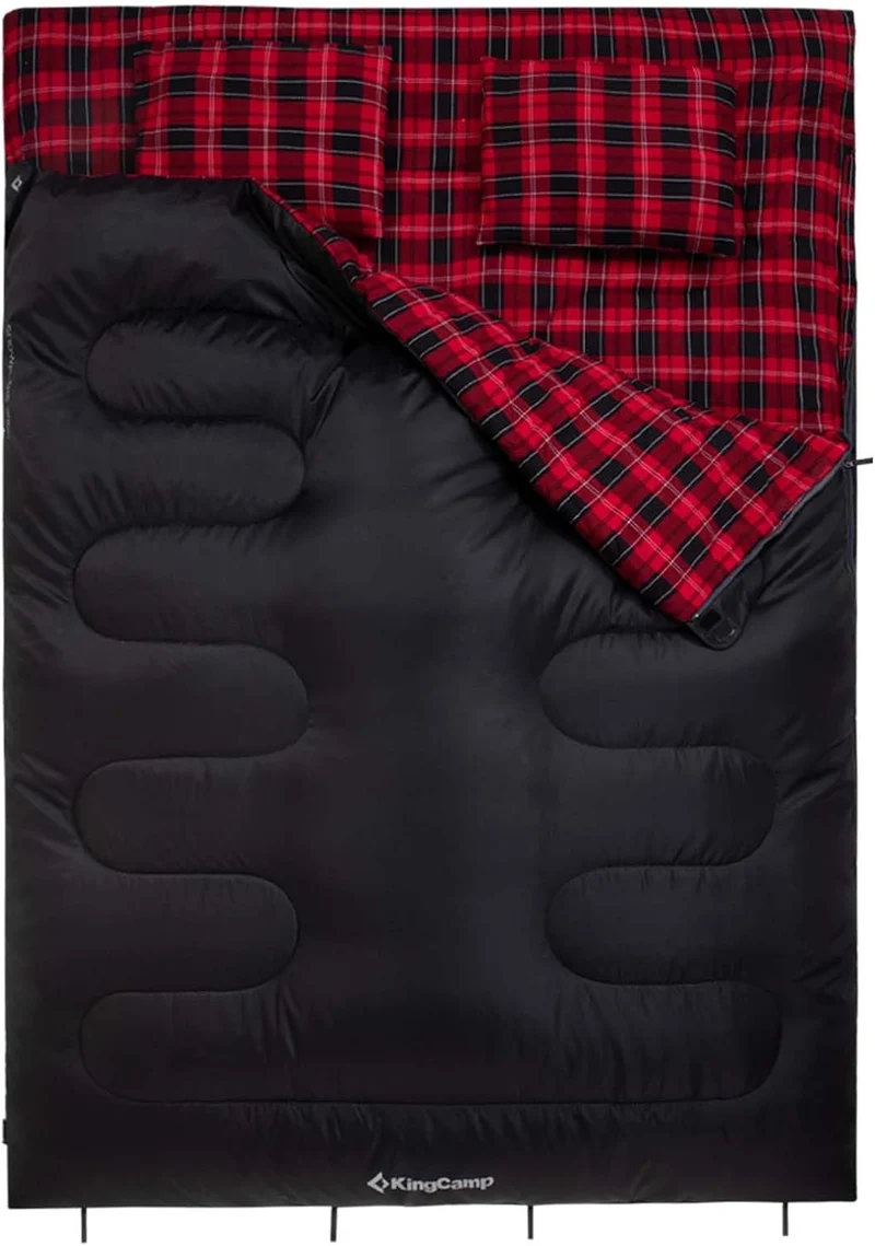 KingCamp SNOWFLAKE 300D Sleeping Bag-Envelope Double with 2 Pillows