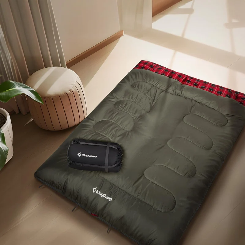 KingCamp SNOWFLAKE 300D Sleeping Bag-Envelope Double with 2 Pillows