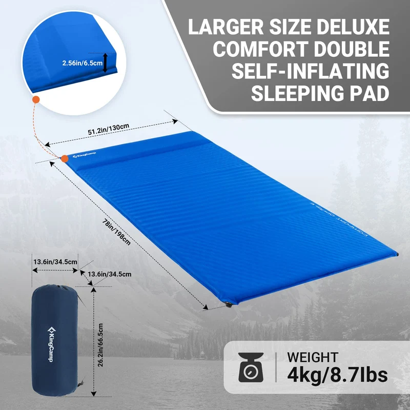 KingCamp COMFORT DOUBLE Self-inflatable Pad