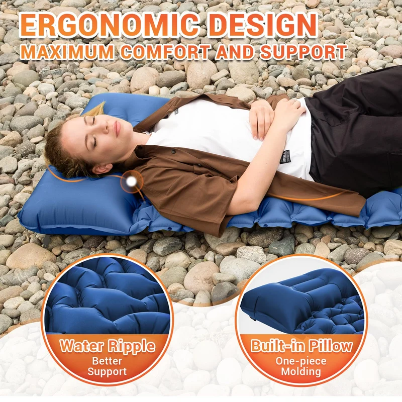 KingCamp DELUXE 10 Single Air Pad Spacious Mattress - 2 Pack