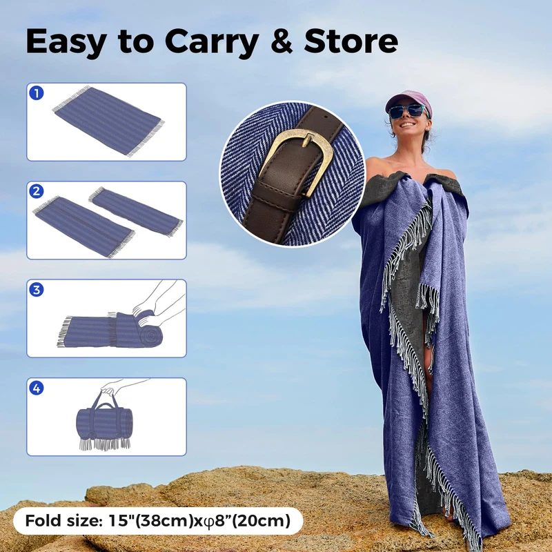KingCamp Multi-Purpose Waterproof Beach & Camping Blanket