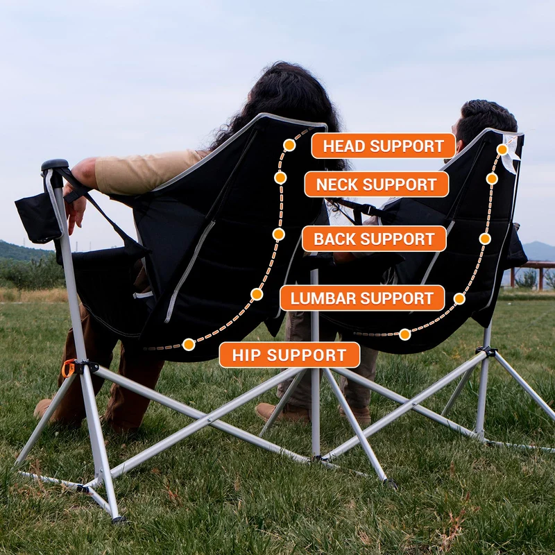 KingCamp ORCHID C30 Double Hammock Camping Chairs with Adjustable Seat