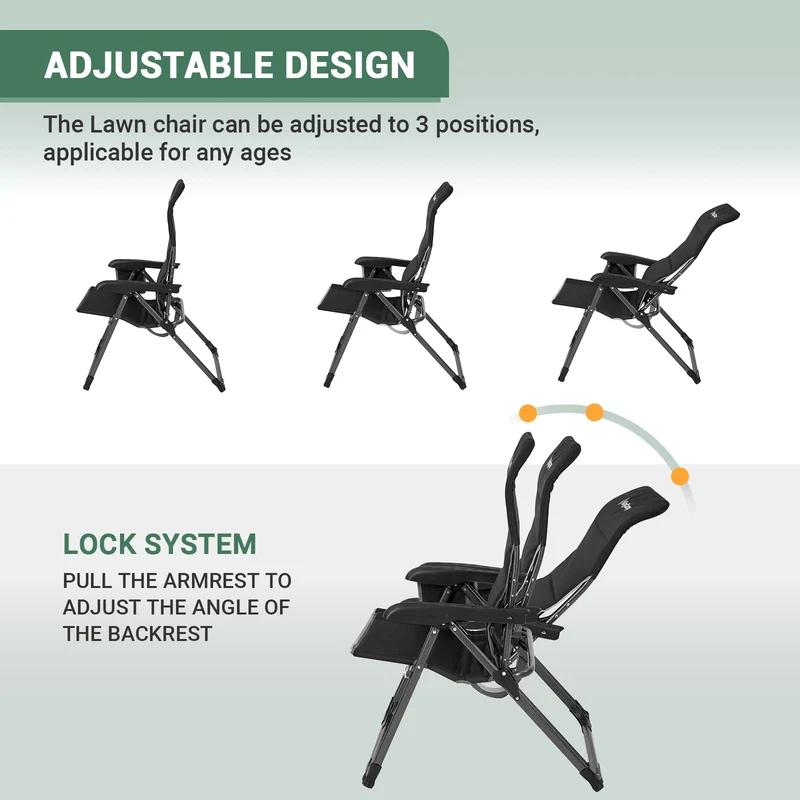 KingCamp Adjustable High Back Camping Chair