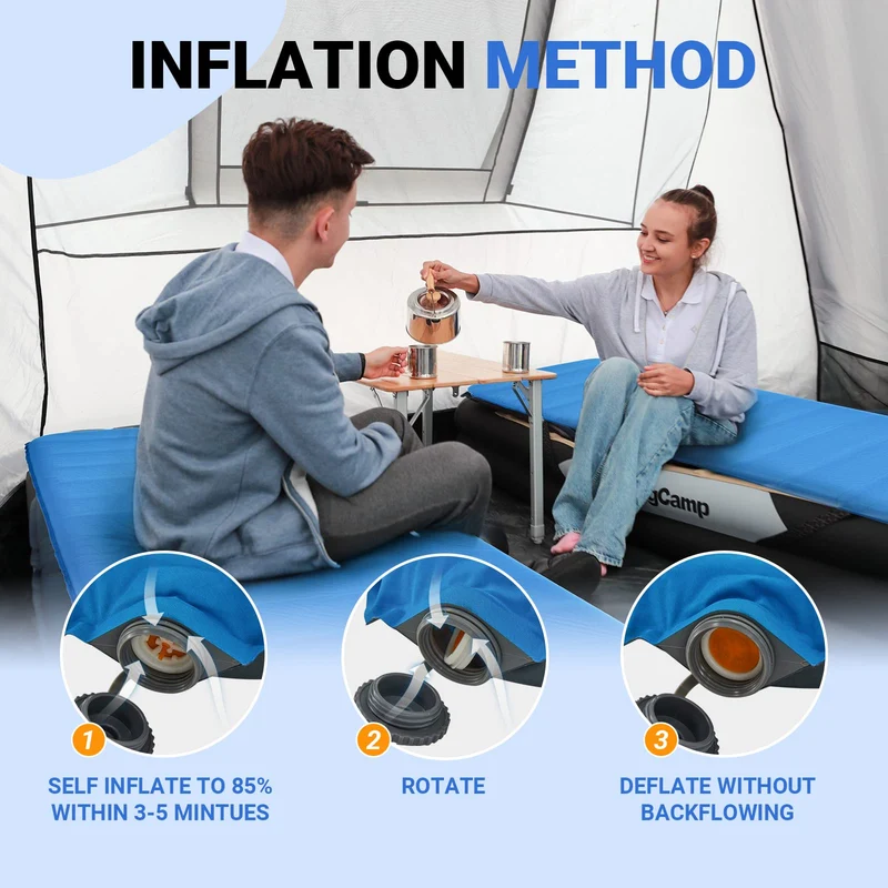 KingCamp 3-Inch Self-Inflating Foam Camping Mat