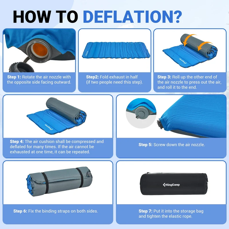 KingCamp 3-Inch Self-Inflating Foam Camping Mat