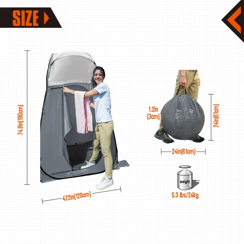 KingCamp Portable Shower Tent