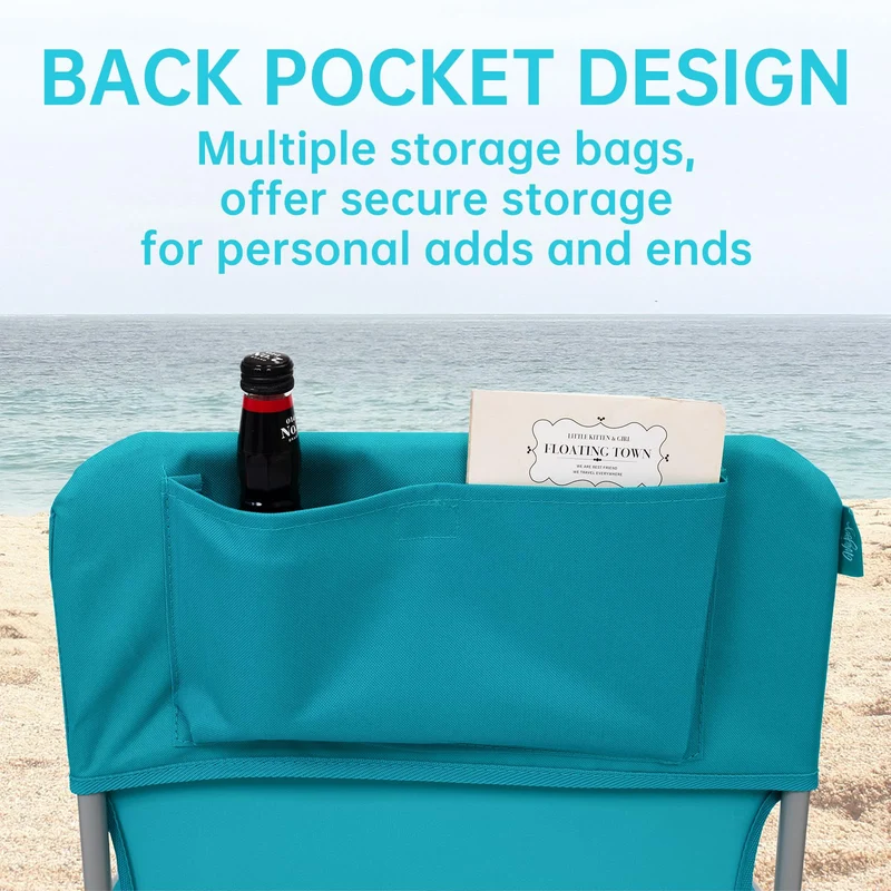 WEJOY AQUAL B10 Folding Beach Chair | Lightweight Outdoor Lawn Chair with High Back, 300lb Capacity