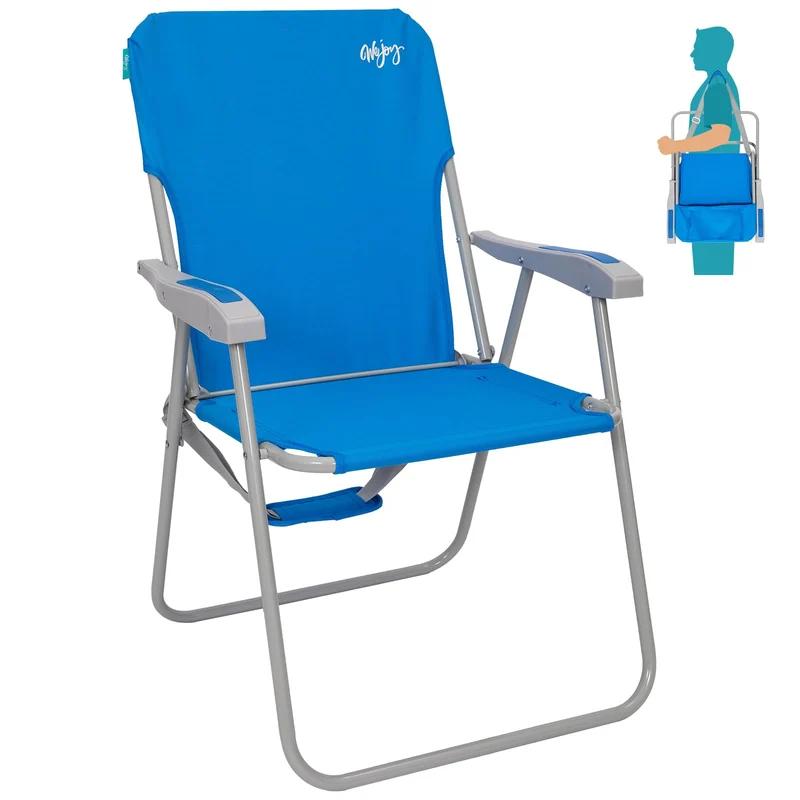 WEJOY AQUAL B10 Folding Beach Chair | Lightweight Outdoor Lawn Chair with High Back, 300lb Capacity