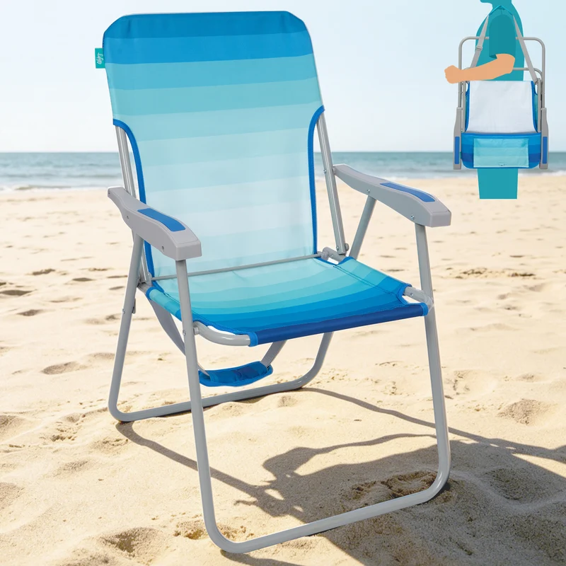 WEJOY AQUAL B10 Folding Beach Chair | Lightweight Outdoor Lawn Chair with High Back, 300lb Capacity