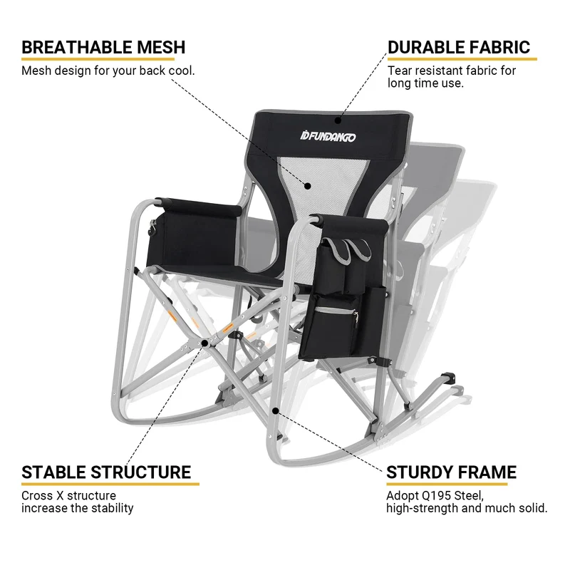 FUNDANGO Rocking Director Chair