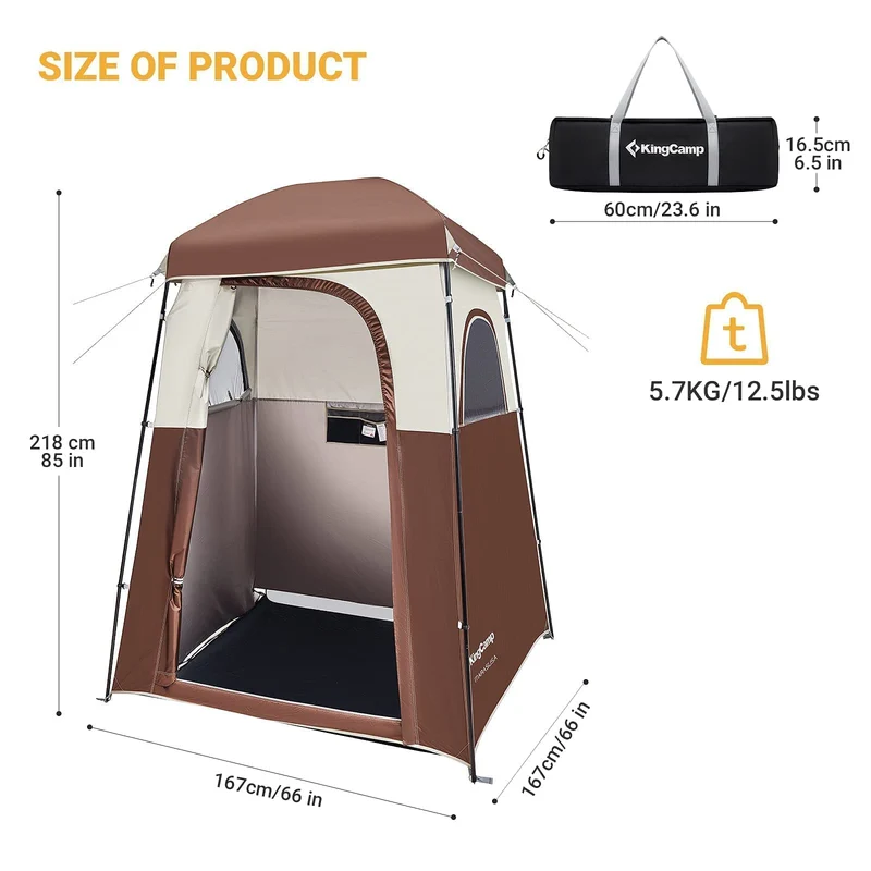 KingCamp MARASUSA Shower Tent Privacy Shelter
