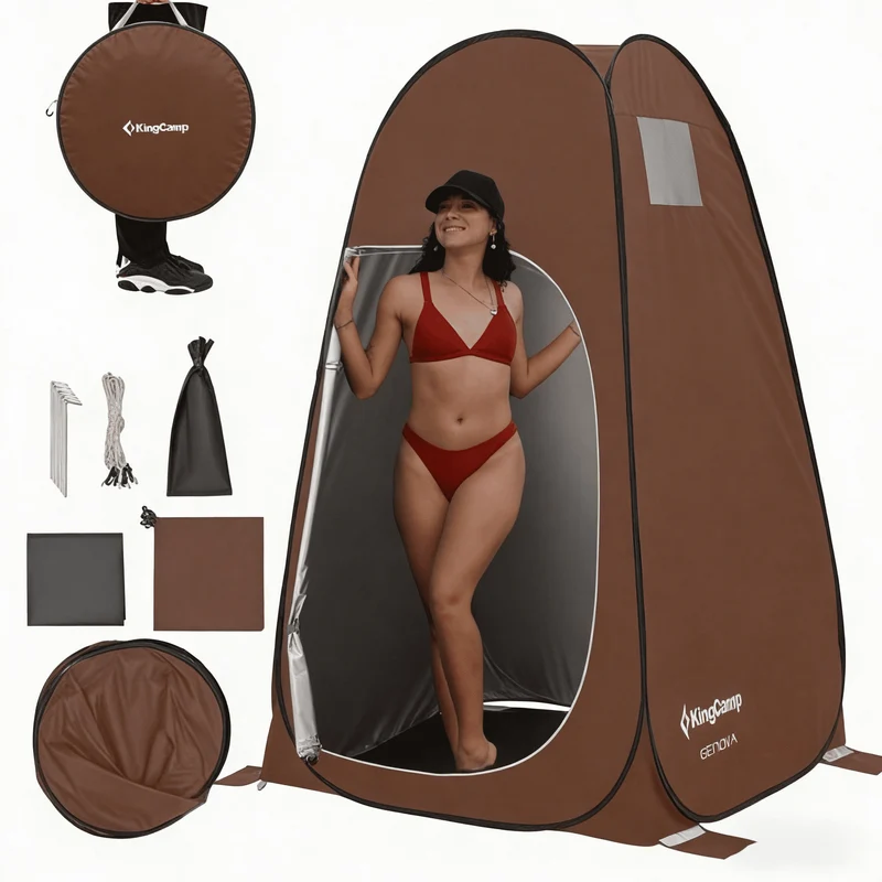 KingCamp MARASUSA POP Instant Privacy Tent | Pop-Up Camping Shower Tent with UPF50+ Sun Protection
