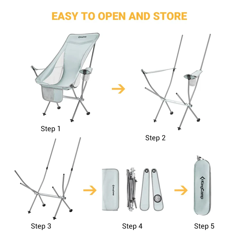 KingCamp CAMELLIA Set of 2 Ultralight Armchair