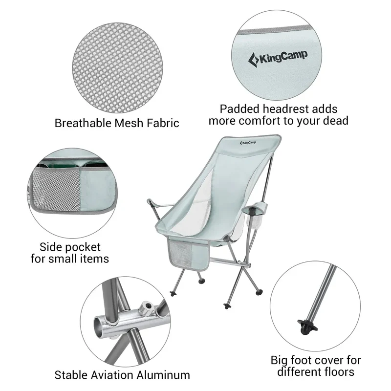KingCamp CAMELLIA Set of 2 Ultralight Armchair