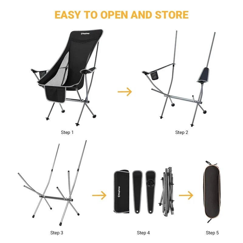 KingCamp CAMELLIA Set of 2 Ultralight Armchair