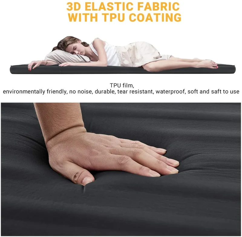 KingCamp PREMIUM SINGLE Self-Inflating Sleeping Pad | R-Value 7.5, 3" Thick for 4-Season Camping