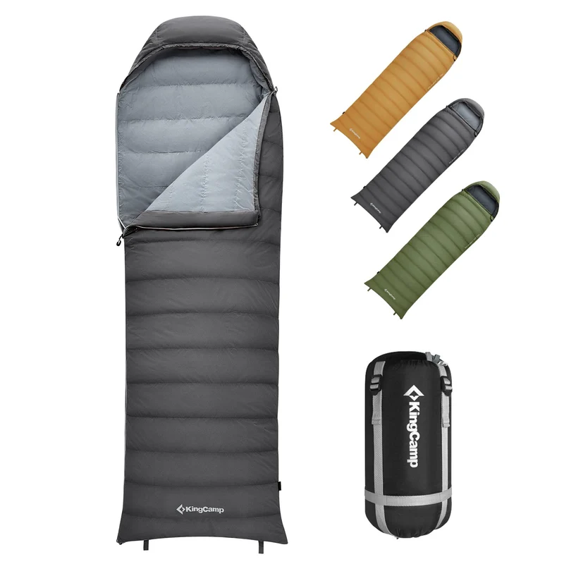 KingCamp Lightweight Down Sleeping Bag-Envelope With Hood