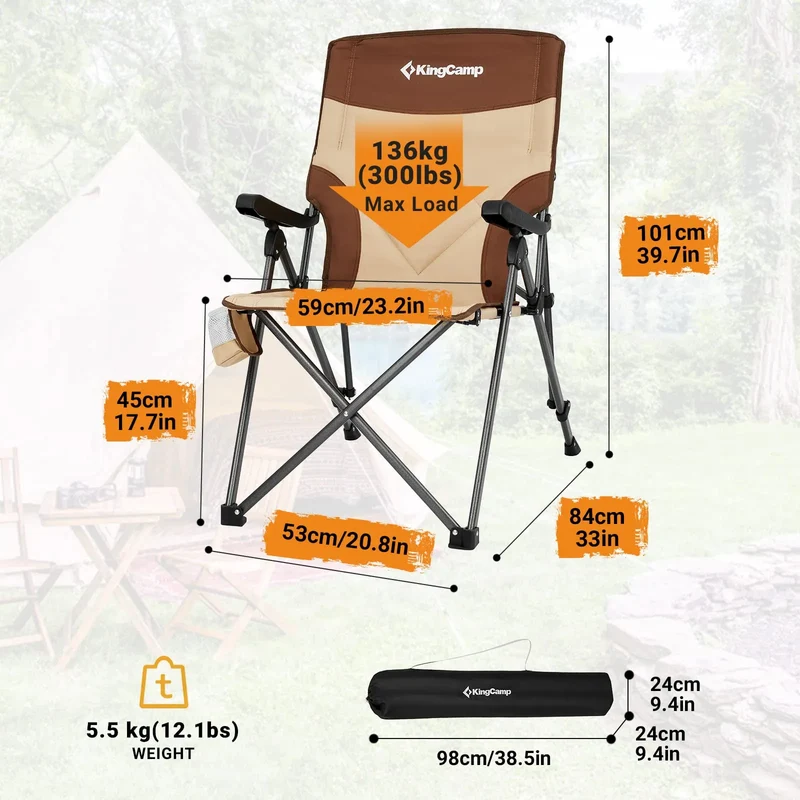 KingCamp DAPHNE C30 Portable Arm Chair