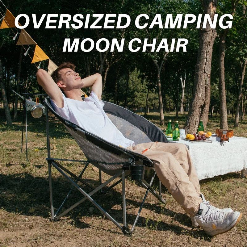 FUNDANGO Folding Saucer Moon Chair