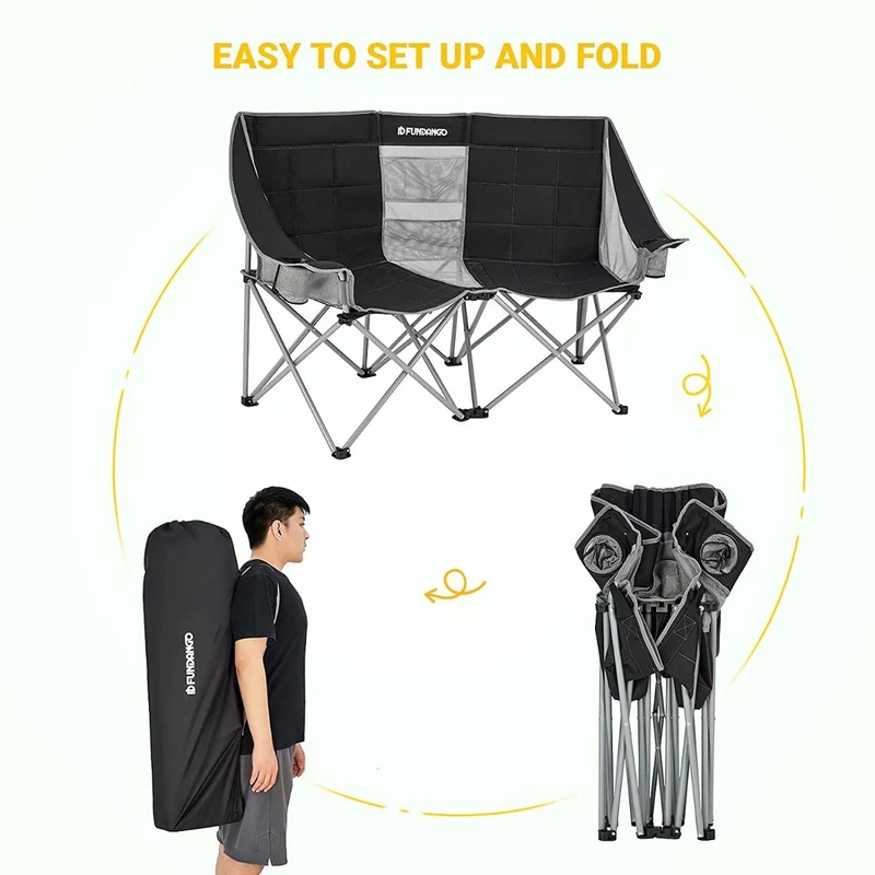 FUNDANGO Double Sofa Chair Loveseat Camping Chairs