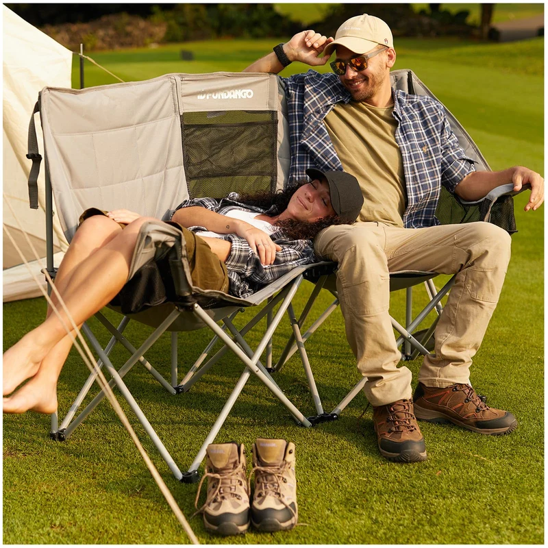 FUNDANGO Double Sofa Chair Loveseat Camping Chairs