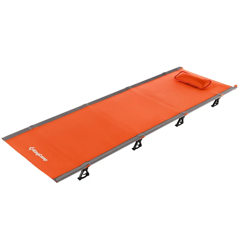 KingCamp Ultralight Folding Camping Cot | 4.9 lbs Lightweight Portable Cot with 7075 Aluminum Frame, 265lb Capacity